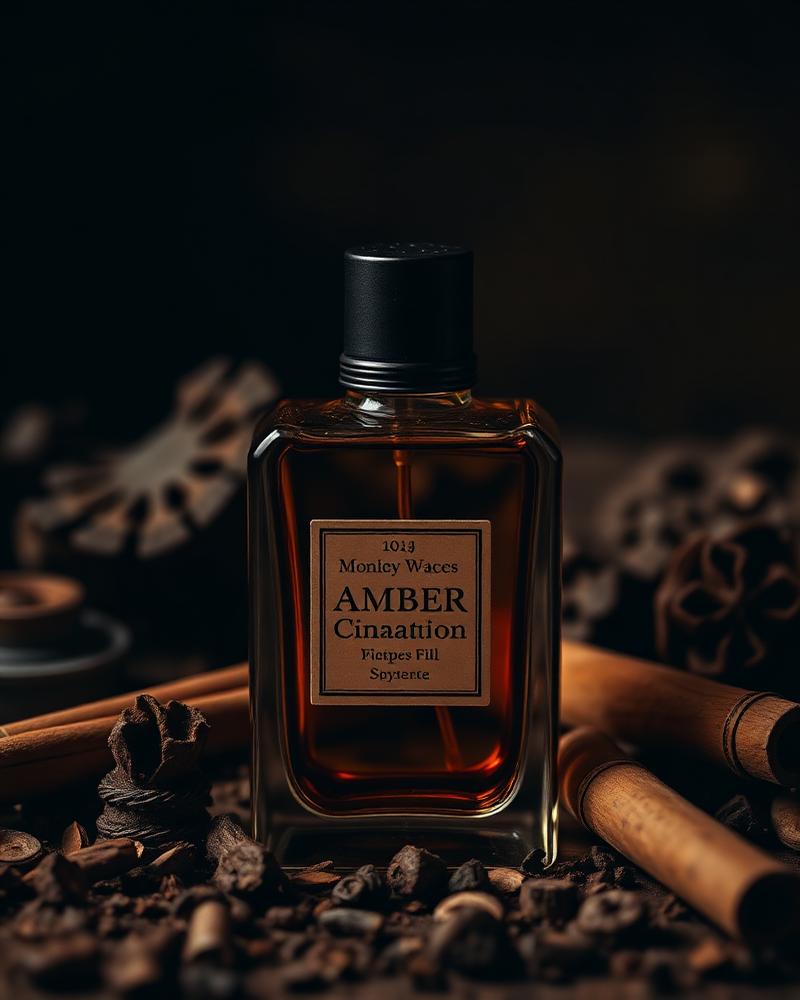 Perfume âmbar entre madeiras e especiarias
